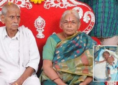 زن 74 ساله هندی دوقلو به دنیا آورد!